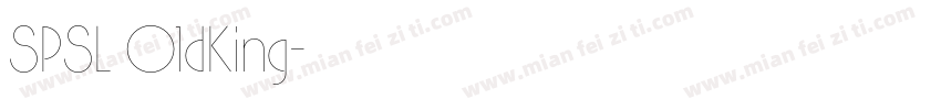 SPSL OldKing字体转换